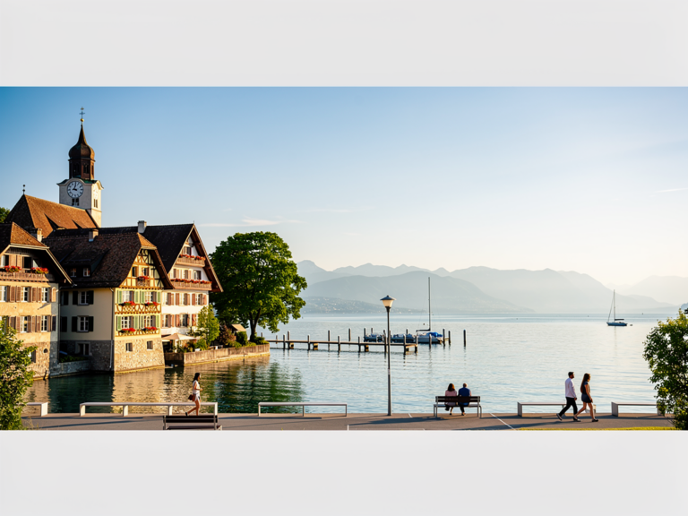 Ein perfekter Arbon Ausflug zwischen historischer Altstadt und Seeidylle Historische Altstadt von Arbon mit Seeidylle am Bodensee im Sommer