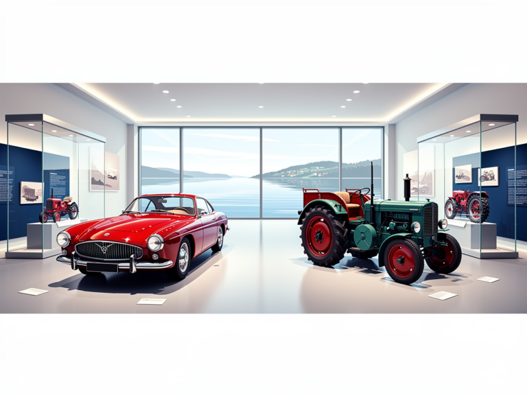 Historische Fahrzeuge und Traktoren im Auto Traktor Museum Uhldingen-Mühlhofen