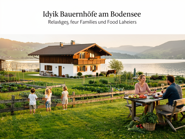 Bauernhöfe Bodensee als perfekte Auszeit für Familien und Genießer Familienfreundlicher Bauernhof am Bodensee mit Tieren und regionalen Spezialitäten