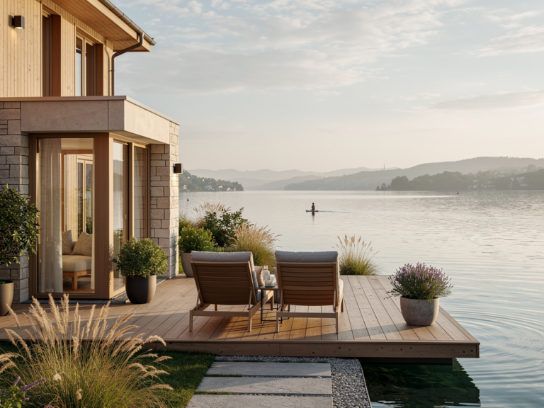 Boutiquehotel Bodensee entdecken Die schönsten Rückzugsorte am See Boutiquehotel Bodensee mit modernem Design und Blick auf ruhigen Seeufergarten