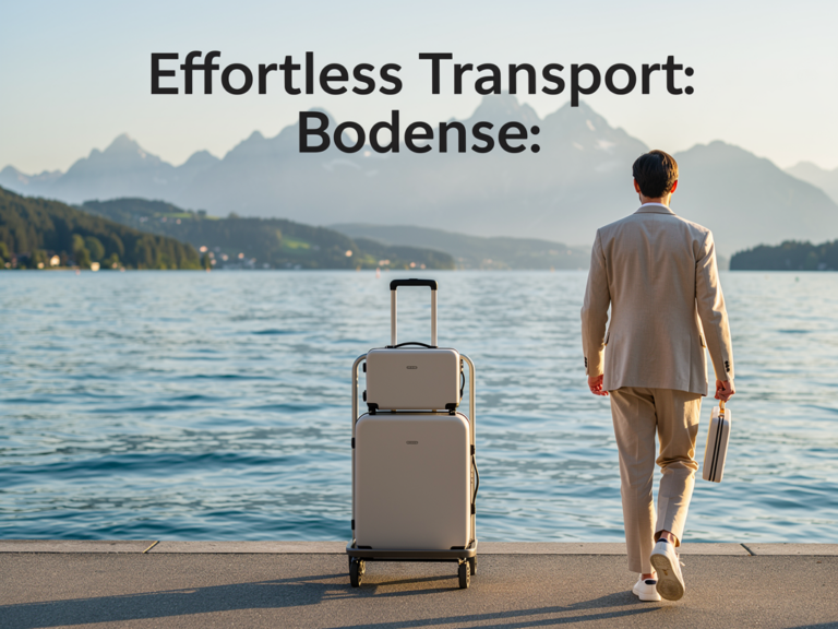 Gepäcktransport am Bodensee mit praktischem BodenseeService für entspannte Rad- und Wandertouren