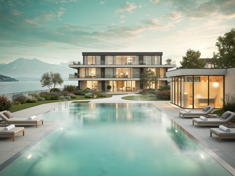 Hotel Hoeri Wellness Spa Test zeigt die Highlights der Bodensee-Auszeit Entspannender Wellnessbereich im Hotel Hoeri mit Bodensee-Panorama und Seezugang