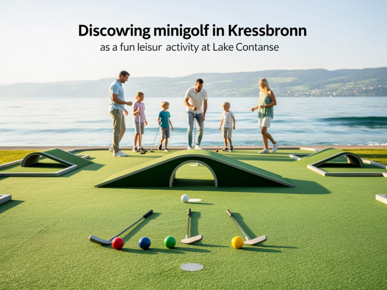 Minigolfplatz in Kressbronn mit abwechslungsreichen Bahnen und Bodenseeblick