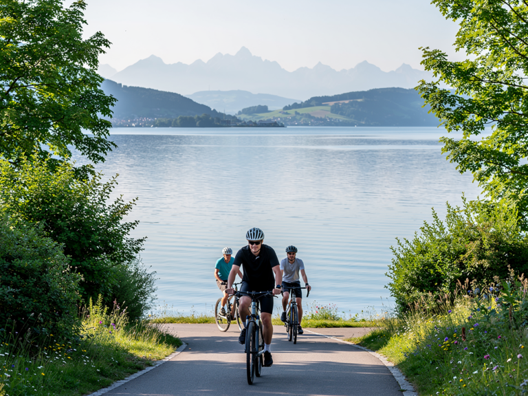 Nachhaltig Radfahren rund um den Bodensee – Tipps für grüne Touren Nachhaltig Radfahren am Bodensee auf naturnahen, grünen Radwegen mit Seeblick