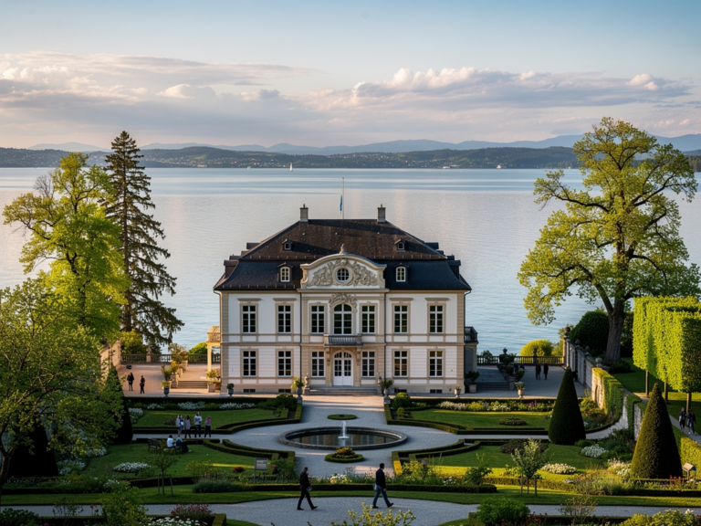 Mitten im Bodenseekreis Geschichte hautnah erleben im Napoleonmuseum Arenenberg Schloss Arenenberg und Garten im Napoleonmuseum im Bodenseekreis bei Salenstein