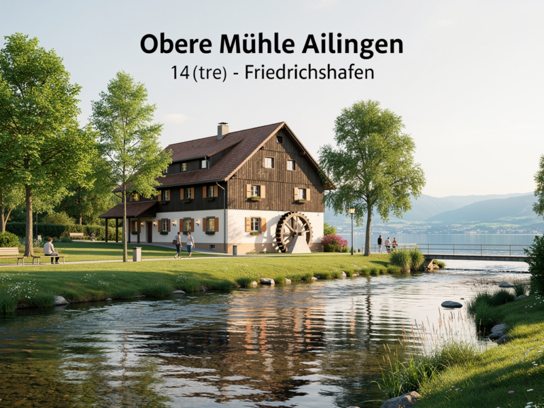 Entspannung und Geschichte erleben bei einem Ausflug zur Oberen Mühle Ailingen Historische Obere Mühle Ailingen in idyllischer Natur der Region Friedrichshafen