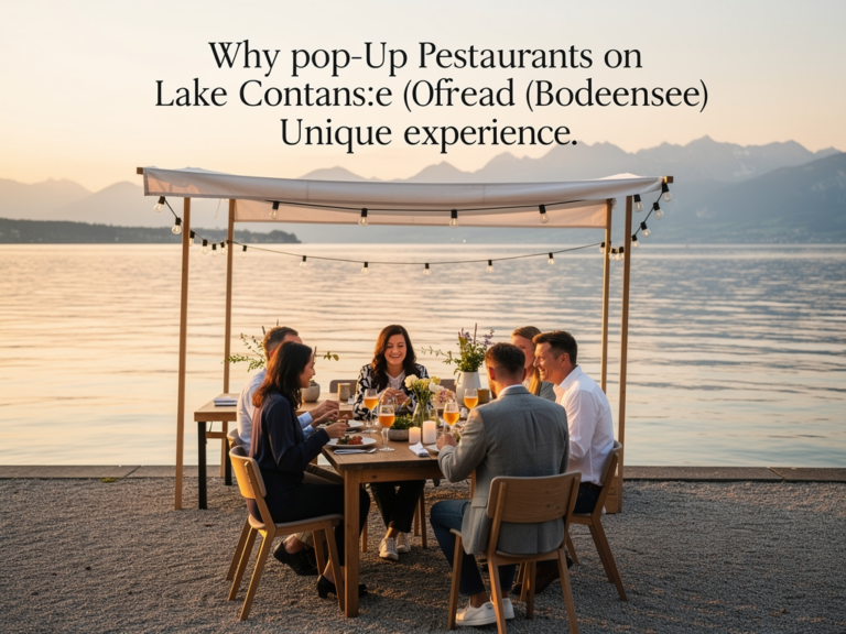 Pop-Up Restaurant am Bodensee mit kreativem Menü und besonderem Ambiente