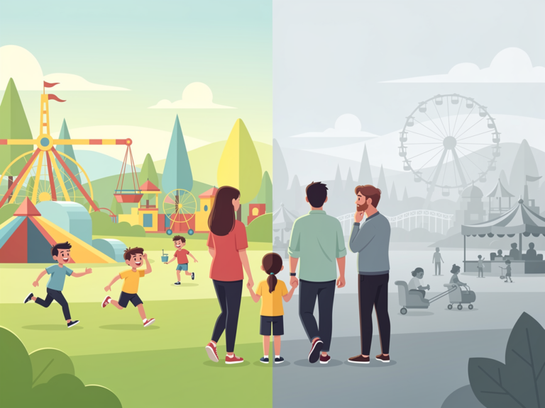 Familie erlebt Abenteuer und Spielspaß im Ravensburger Spieleland Freizeitpark