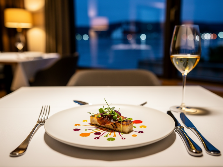 Elegantes Ambiente und kreative Michelin-Sterne-Küche im Restaurant Ophelia Konstanz
