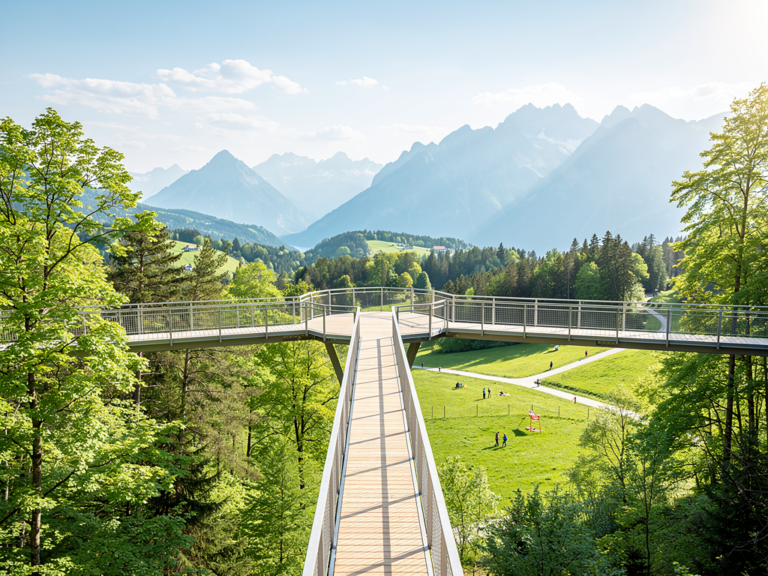 Baumwipfelpfad Skywalk Allgäu mit Panoramaausblick und Abenteuer für Familien