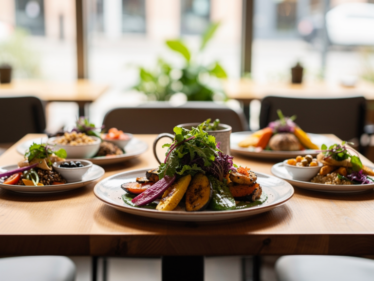Vielfältige vegetarische Restaurants mit kreativer Küche und frischen regionalen Zutaten