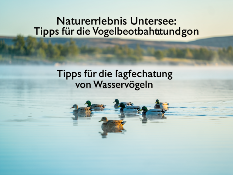 Illustration zum Thema Wasservögel Untersee Beobachten