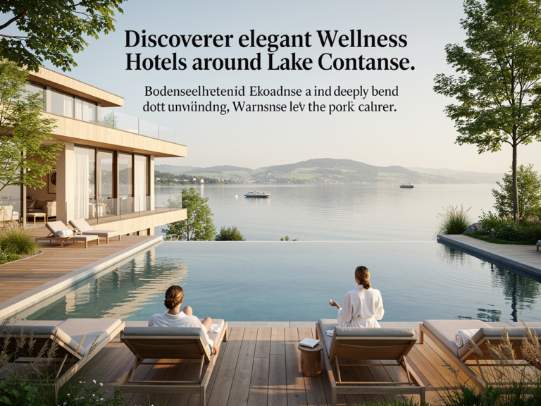 Wellnesshotels Bodensee entdecken und entspannt am See abschalten Entspannte Gäste genießen Wellness und Naturpanorama in einem Bodensee Hotel