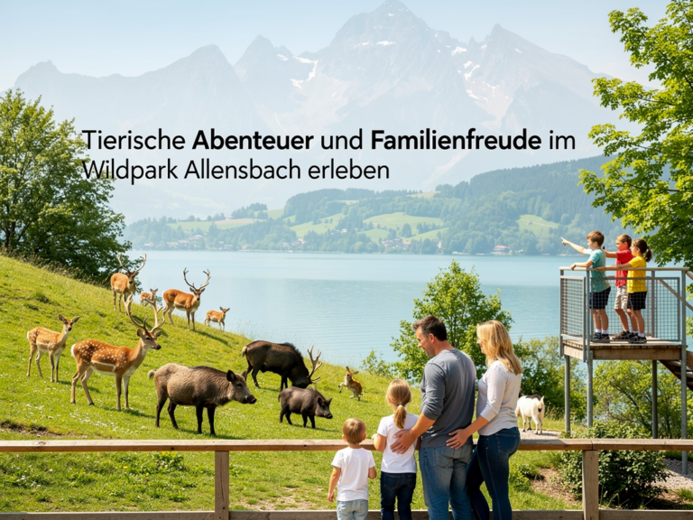 Familie entdeckt heimische Wildtiere und Spielspaß im Wildpark Allensbach