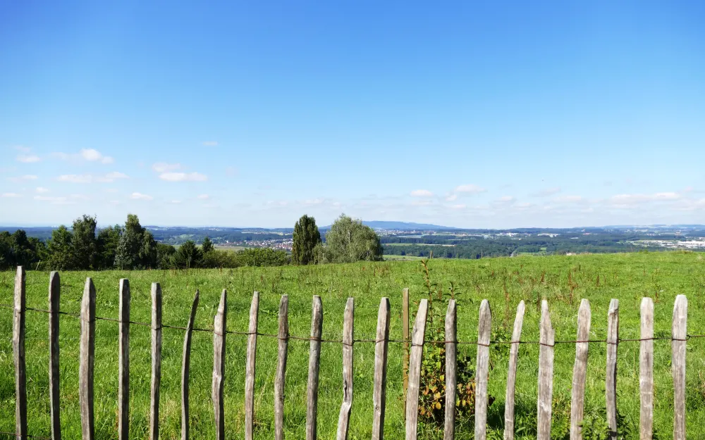 Aussicht vom Höhenwanderweg bei Fidazhofen