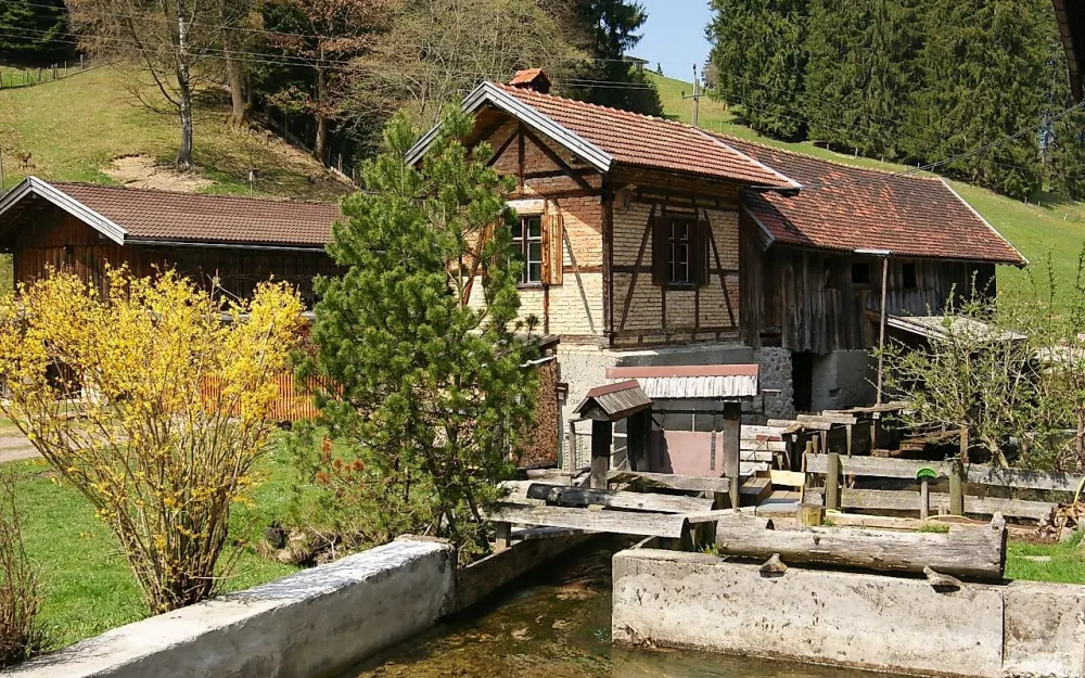 Historische Obermühle Säge in Fischen