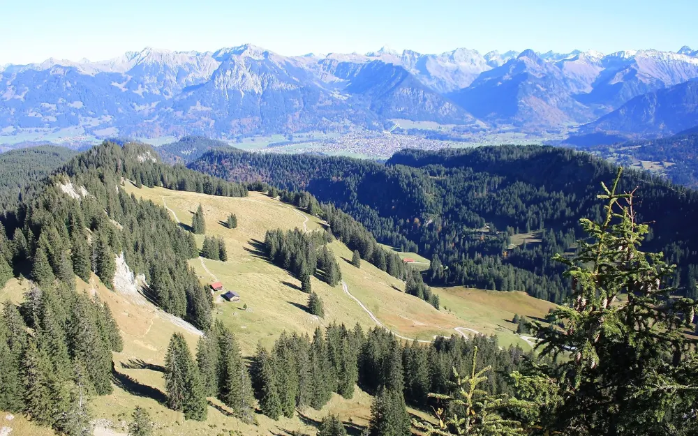 Blick vom Besler auf die Oberstdorfer Berge