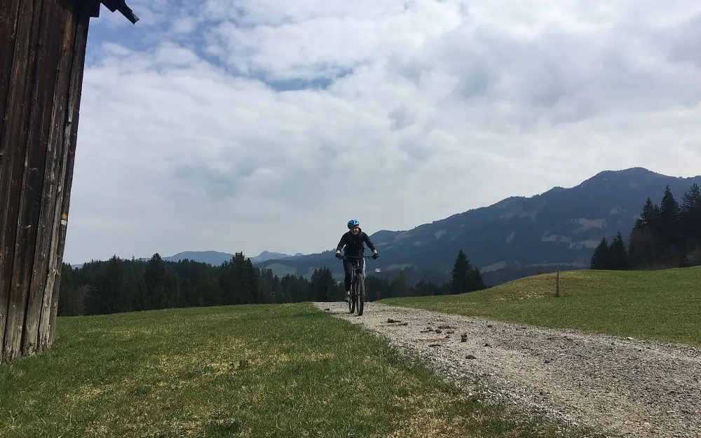 Mountainbiker unterwegs