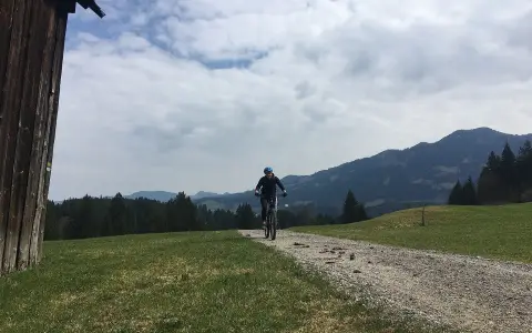 Mountainbiker unterwegs