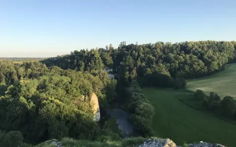 Gespaltener Felsen - Aussichtspunkt, Premiumwanderweg Klosterfelsenweg
