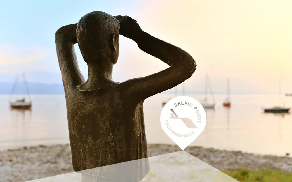 Selfie-Point beim Denkmal „Lieber Augustin“