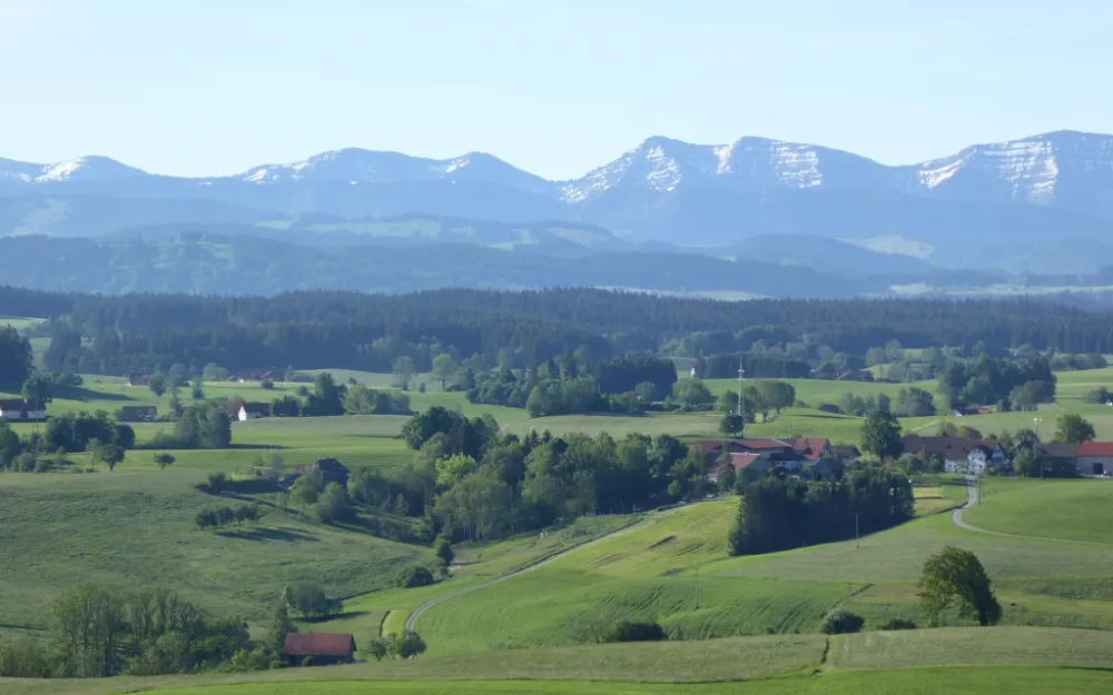Blick Nagelfluhkette Siggener Höhe