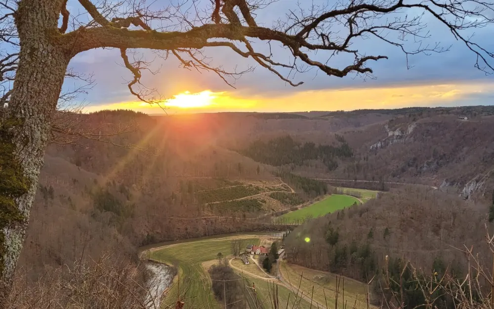 Aussichtspunkt an der Burg Wildenstein