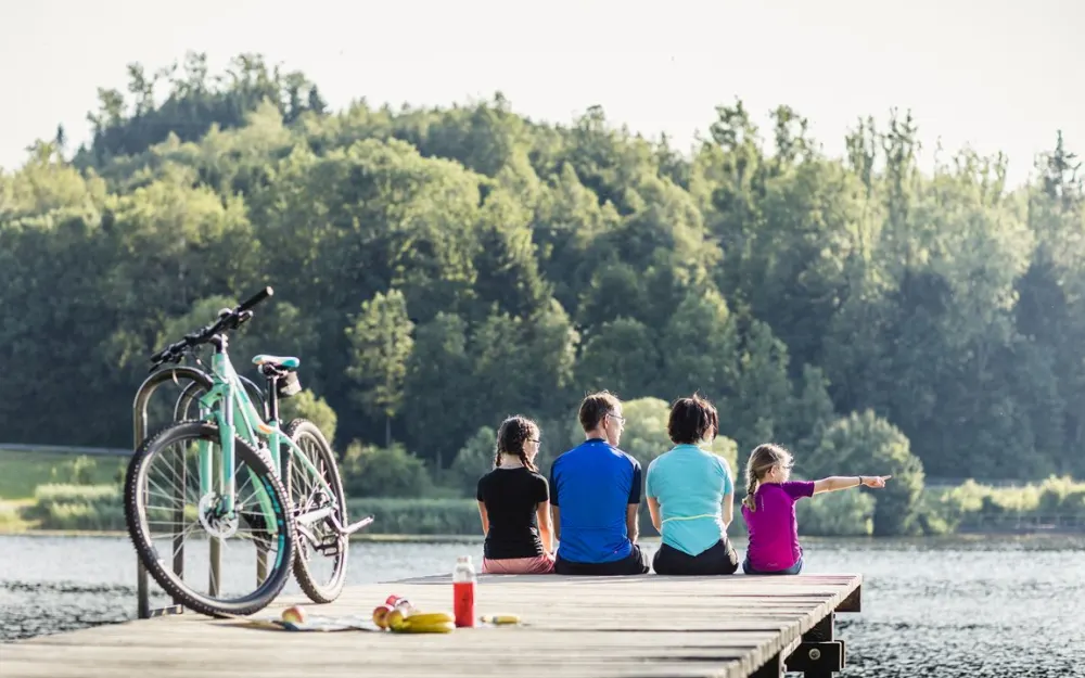 Badesteg am Neuravensburger Weiher