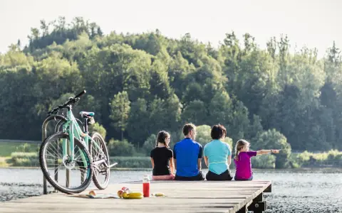 Badesteg am Neuravensburger Weiher